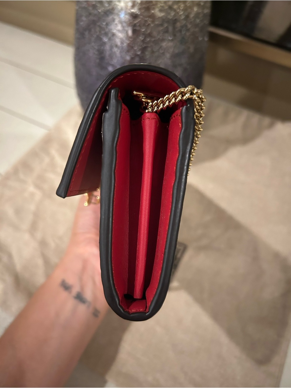 Authentic Gucci Padlock Python Wallet on Chain (WOC) - Picture 6 of 14
